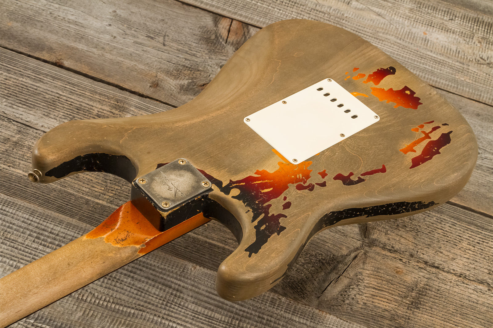 Fender Custom Shop Rory Gallagher Strat Masterbuilt D.wilson Signature 3s Trem Rw #cz574478 - Heavy Relic 3-color Sunburst - Str shape electric guitar