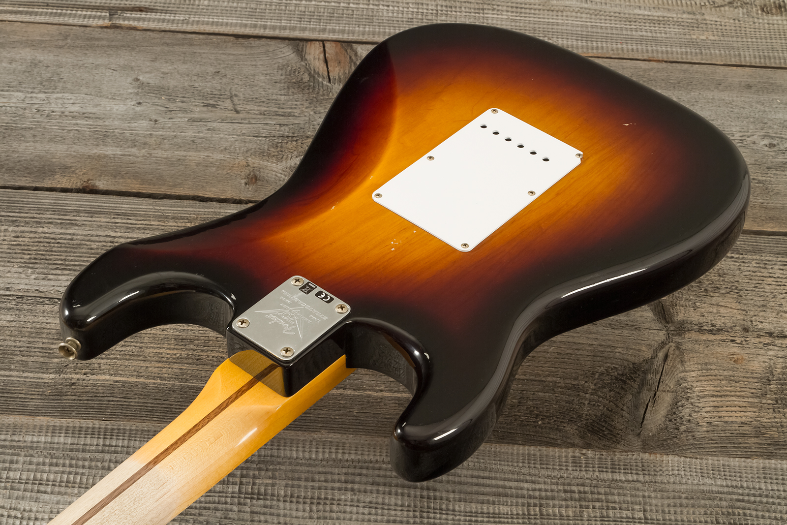 Fender Custom Shop Strat 1954 70th Anniv. 3s Trem Mn #xn4241 - Journeyman Relic Wide-fade 2-color Sunburst - Str shape electric guitar - Variation 6
