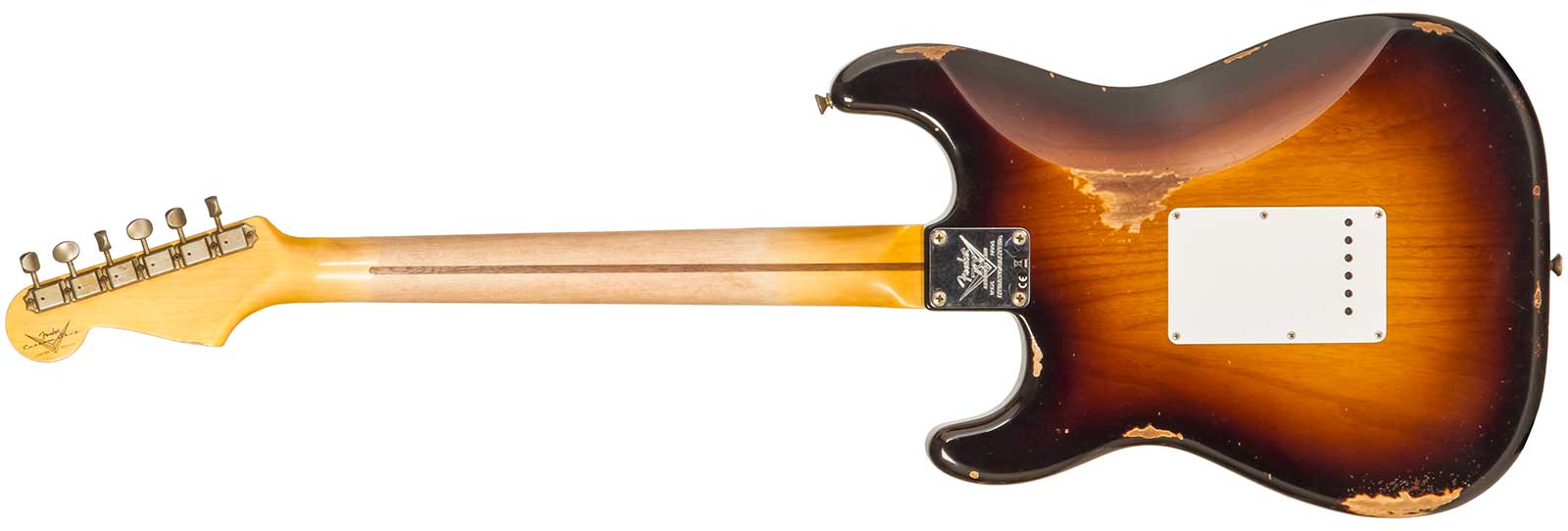 Fender Custom Shop Strat 1954 70th Anniv. 3s Trem Mn #xn4316 - Relic Wide Fade 2-color Sunburst - Str shape electric guitar - Variation 1