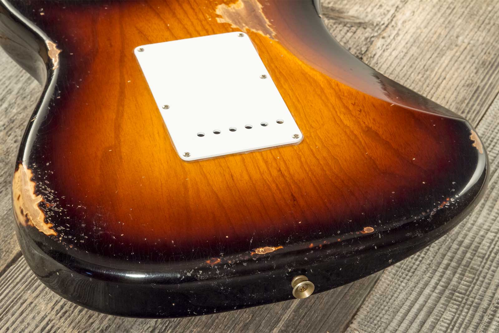 Fender Custom Shop Strat 1954 70th Anniv. 3s Trem Mn #xn4316 - Relic Wide Fade 2-color Sunburst - Str shape electric guitar - Variation 7