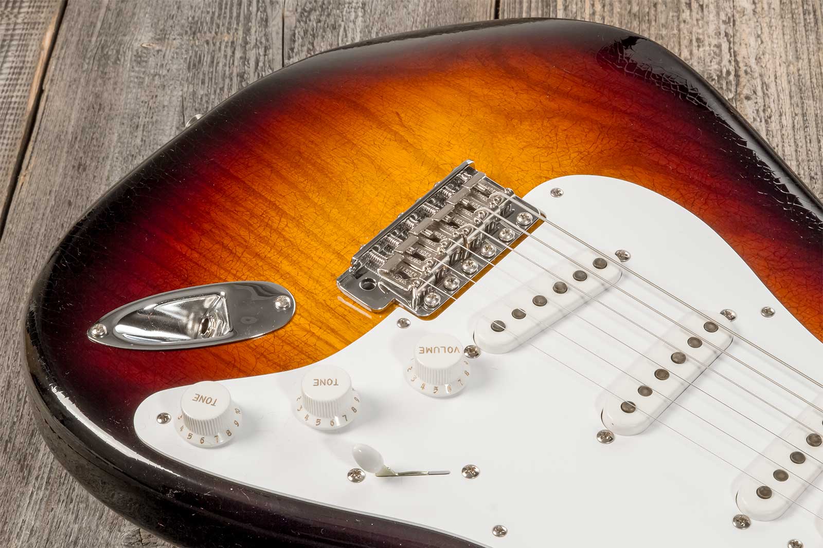Fender Custom Shop Strat 1954 70th Anniv. 3s Trem Mn #xn4356 - Closet Classic Wide Fade 2-color Sunburst - Str shape electric guitar - Variation 3