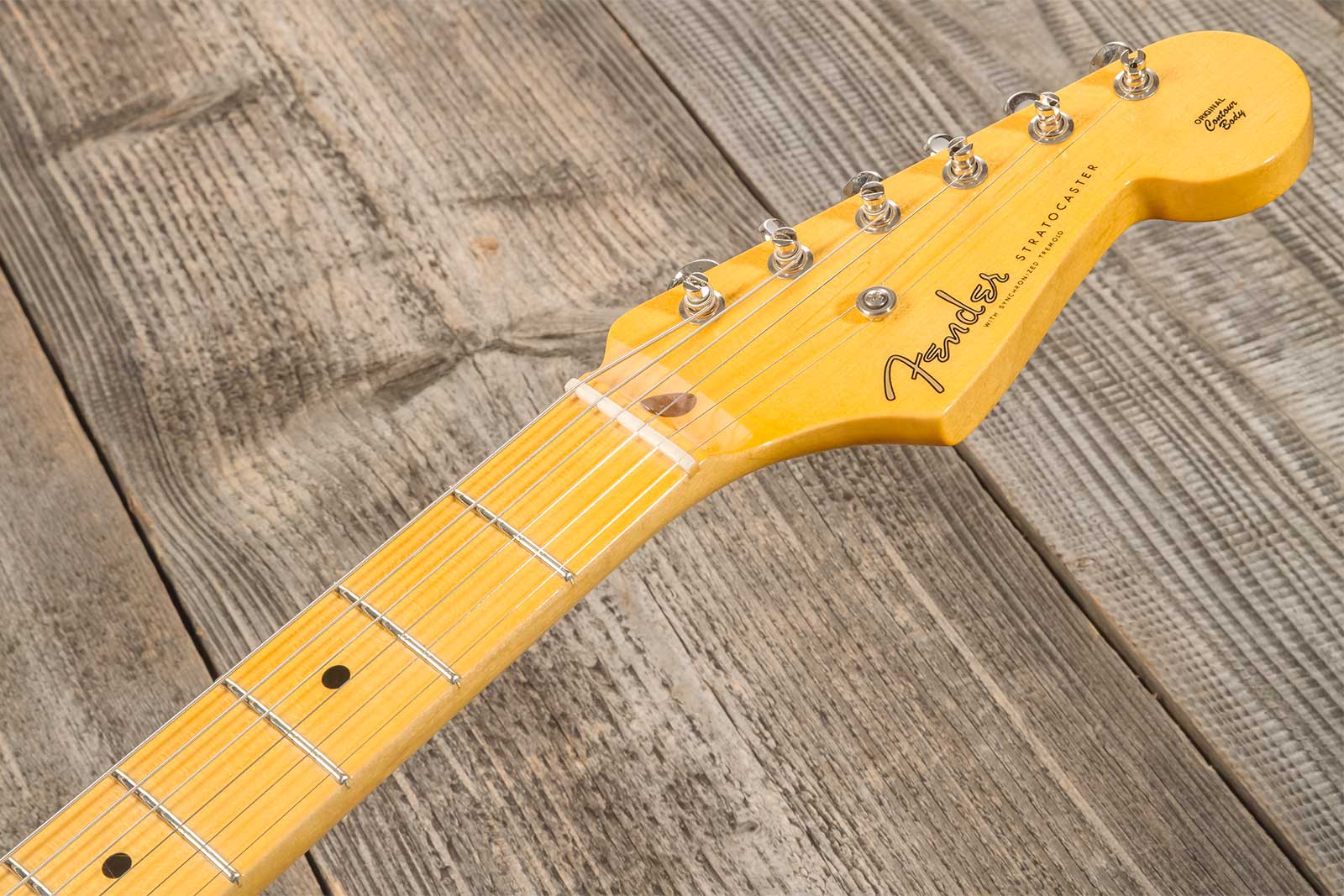 Fender Custom Shop Strat 1954 70th Anniv. 3s Trem Mn #xn4356 - Closet Classic Wide Fade 2-color Sunburst - Str shape electric guitar - Variation 8