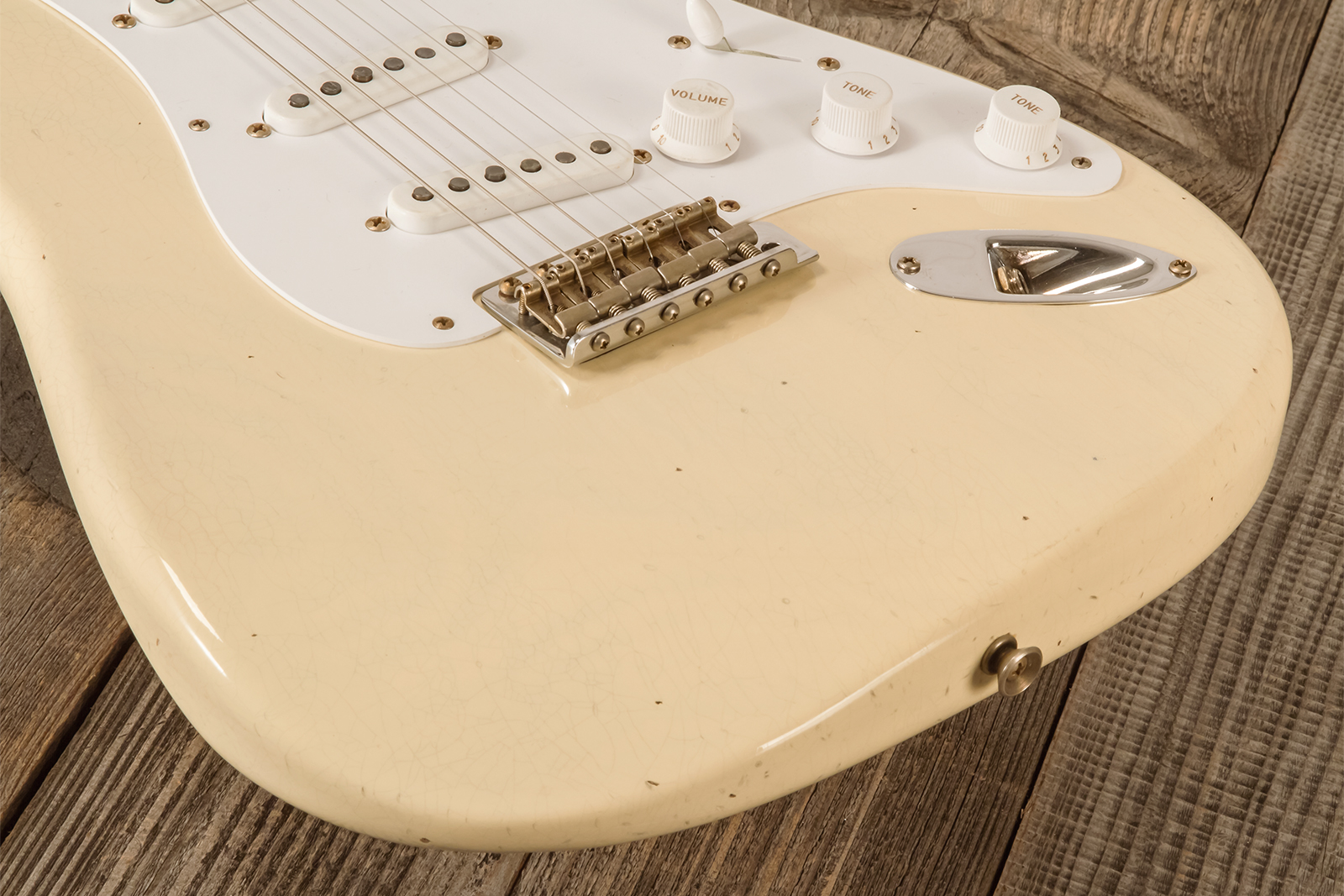 Fender Custom Shop Strat 1954 70th Anniv. 3s Trem Mn #xn4409 - Journeyman Relic Vintage Blonde - Str shape electric guitar - Variation 3
