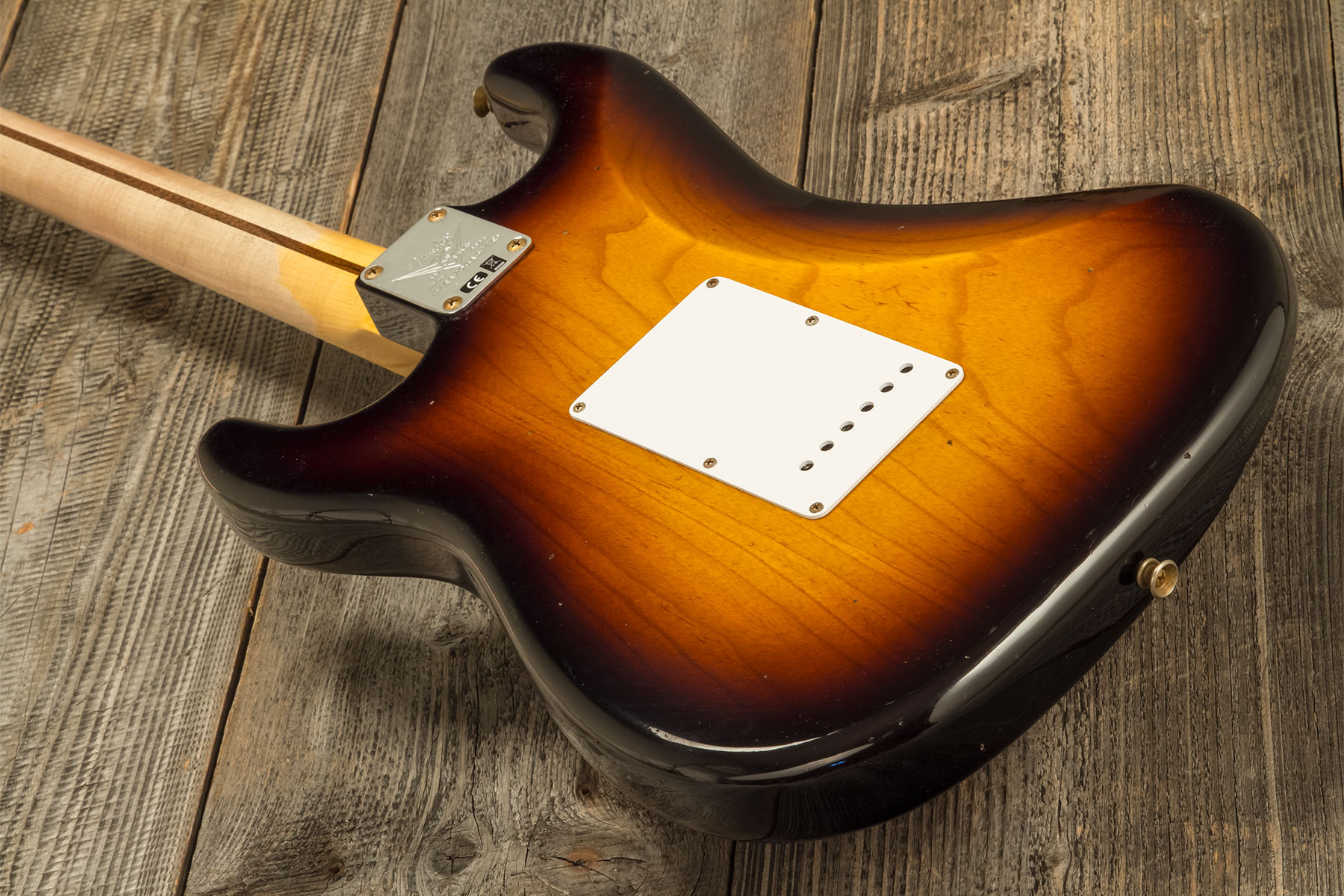 Fender Custom Shop Strat 1954 70th Anniv. 3s Trem Mn #xn4858 - Journeyman Relic 2-color Sunburst - Str shape electric guitar - Variation 5