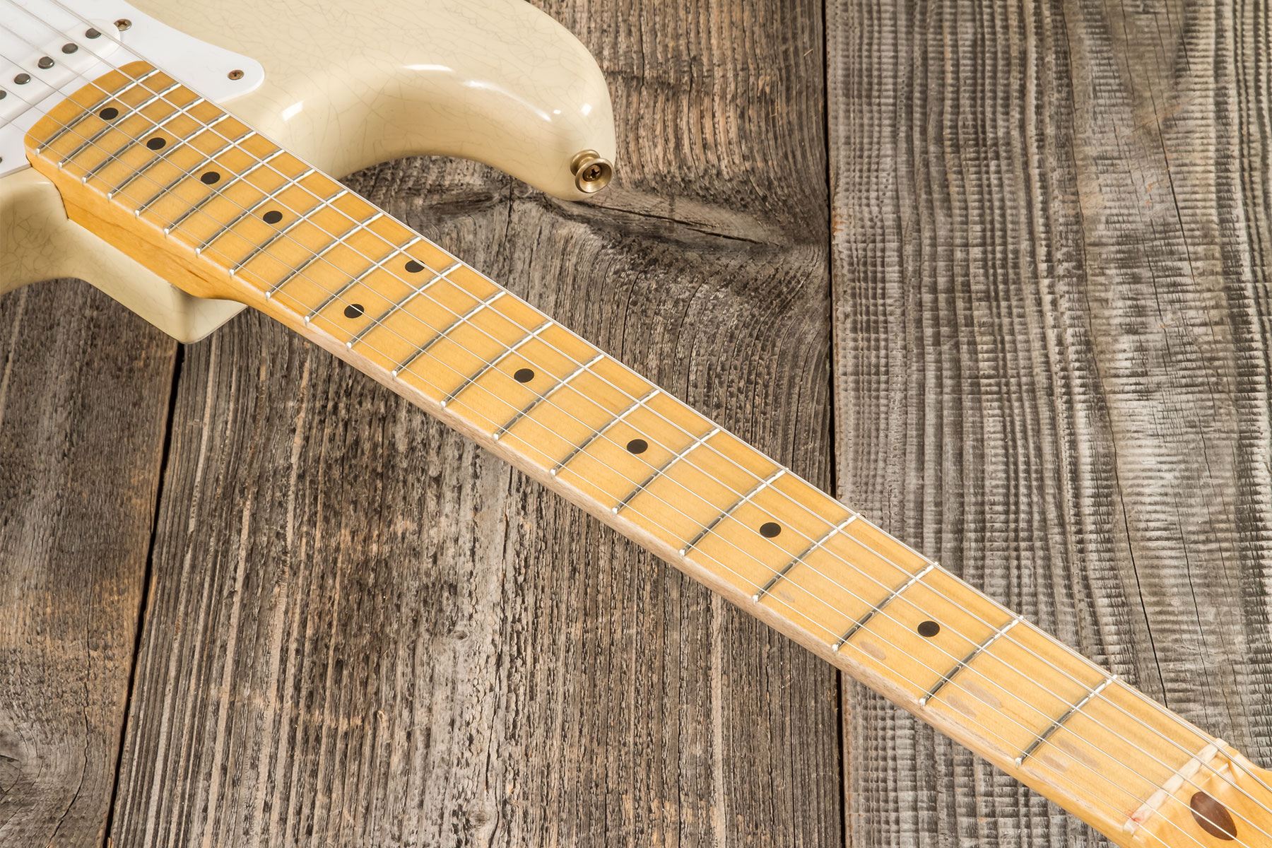 Fender Custom Shop Strat 1954 70th Anniv. 3s Trem Mn #xn4912 - Journeyman Relic Vintage Blonde - Str shape electric guitar - Variation 6