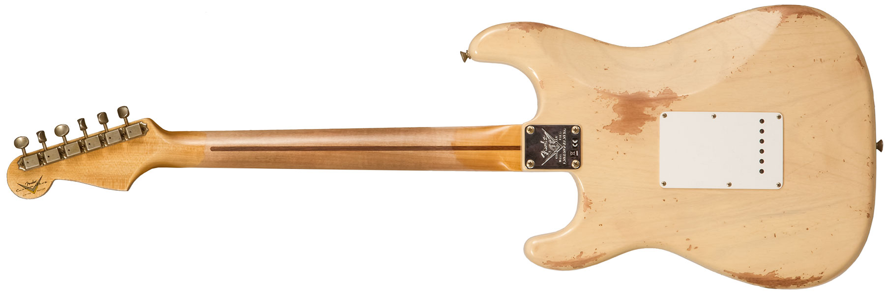 Fender Custom Shop Strat 1954 70th Anniv. 3s Trem Mn #xn5073 - Heavy Relic Vintage Blonde - Str shape electric guitar - Variation 1