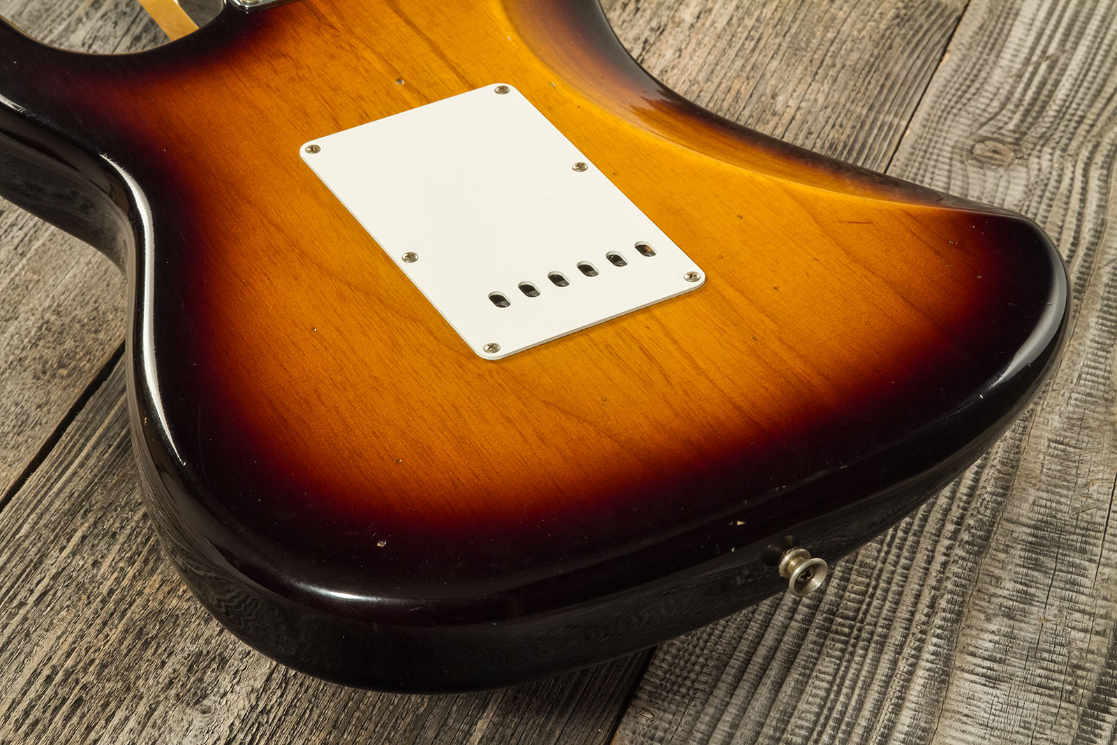 Fender Custom Shop Strat 1955 3s Trem Mn #r130058 - Journeyman Relic 2-color Sunburst - Str shape electric guitar - Variation 7