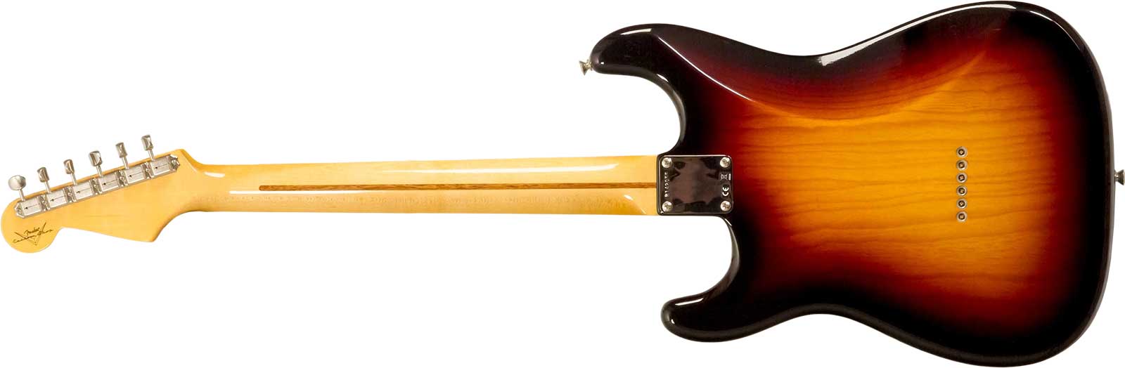 Fender Custom Shop Strat 1955 Vintage Custom Hardtail 3s Ht Mn #r142055 - Time Capsule 2-color Sunburst - Str shape electric guitar - Variation 2