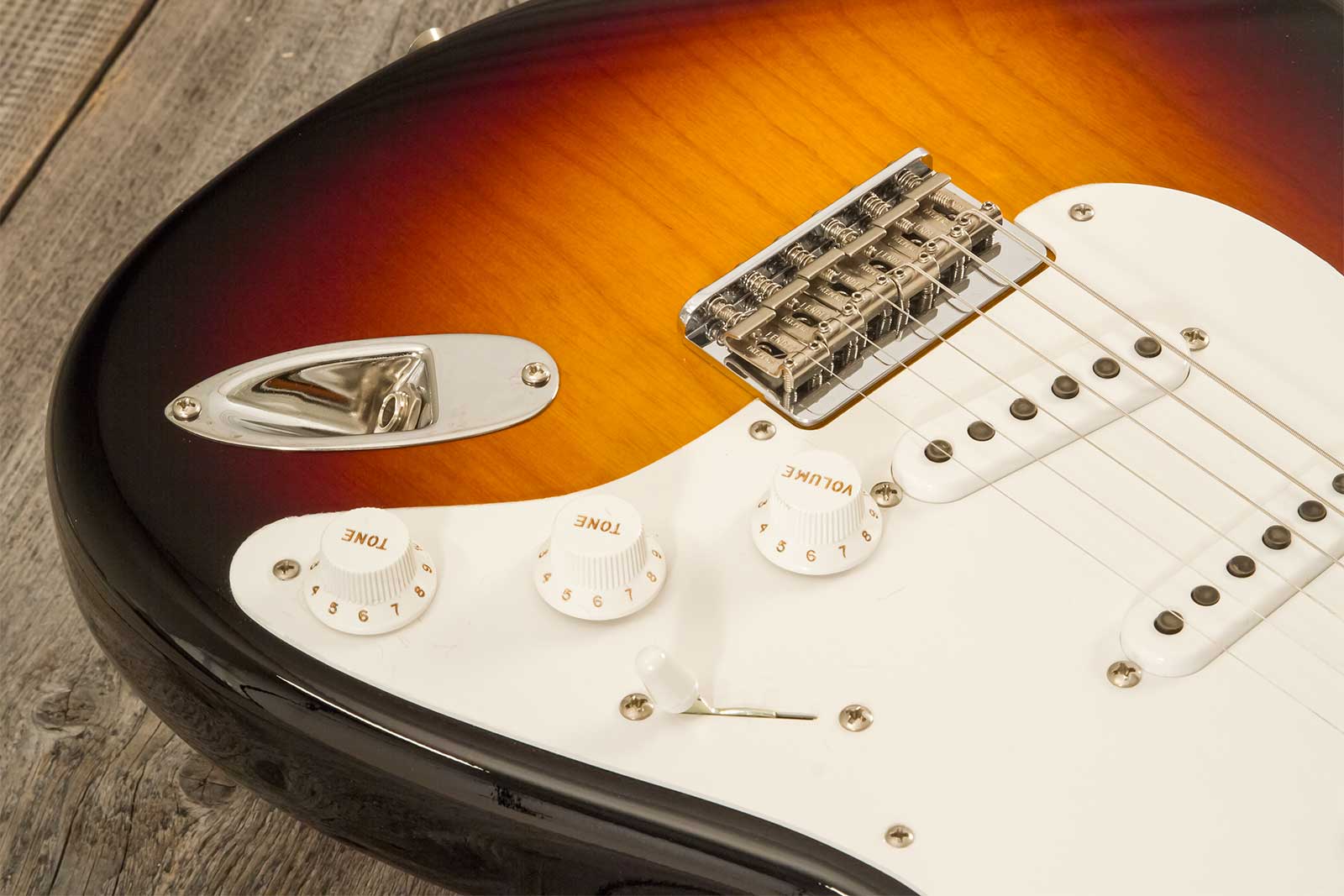 Fender Custom Shop Strat 1955 Vintage Custom Hardtail 3s Ht Mn #r142055 - Time Capsule 2-color Sunburst - Str shape electric guitar - Variation 4