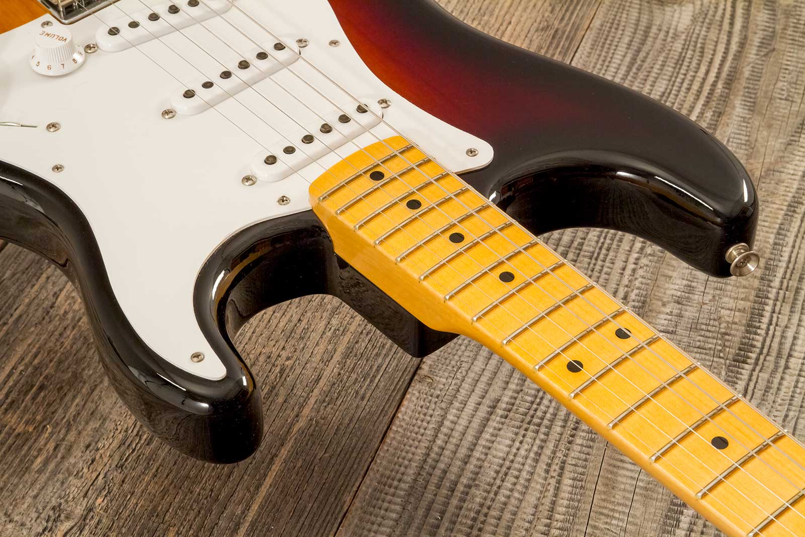 Fender Custom Shop Strat 1955 Vintage Custom Hardtail 3s Ht Mn #r142055 - Time Capsule 2-color Sunburst - Str shape electric guitar - Variation 5