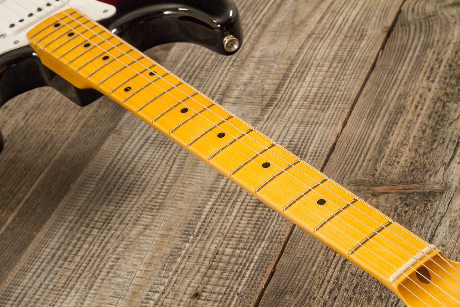 Fender Custom Shop Strat 1955 Vintage Custom Hardtail 3s Ht Mn #r142055 - Time Capsule 2-color Sunburst - Str shape electric guitar - Variation 6