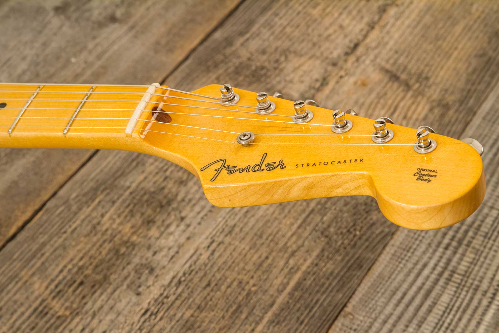 Fender Custom Shop Strat 1955 Vintage Custom Hardtail 3s Ht Mn #r142055 - Time Capsule 2-color Sunburst - Str shape electric guitar - Variation 7