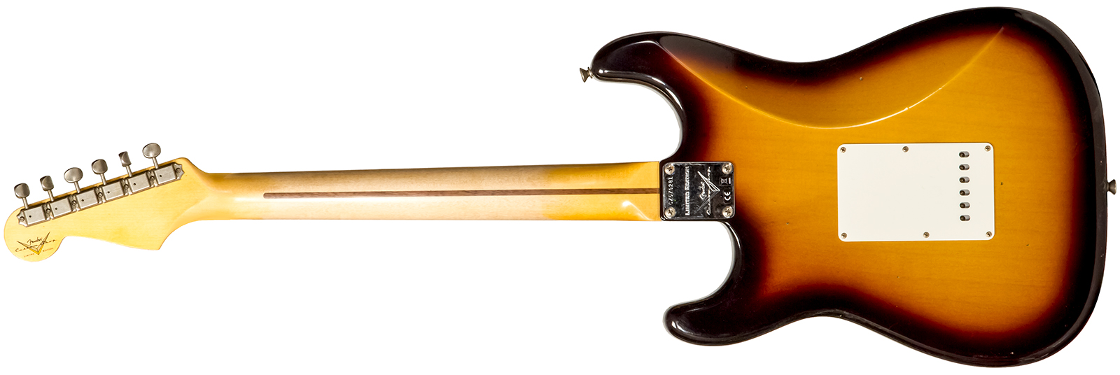 Fender Custom Shop Strat 1956 3s Trem Mn #cz570281 - Journeyman Relic Aged 2-color Sunburst - Str shape electric guitar - Variation 1