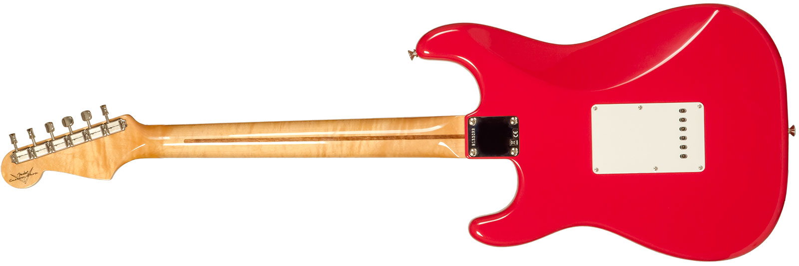 Fender Custom Shop Strat 1956 3s Trem Mn #r133022 - Nos Fiesta Red - Str shape electric guitar - Variation 1