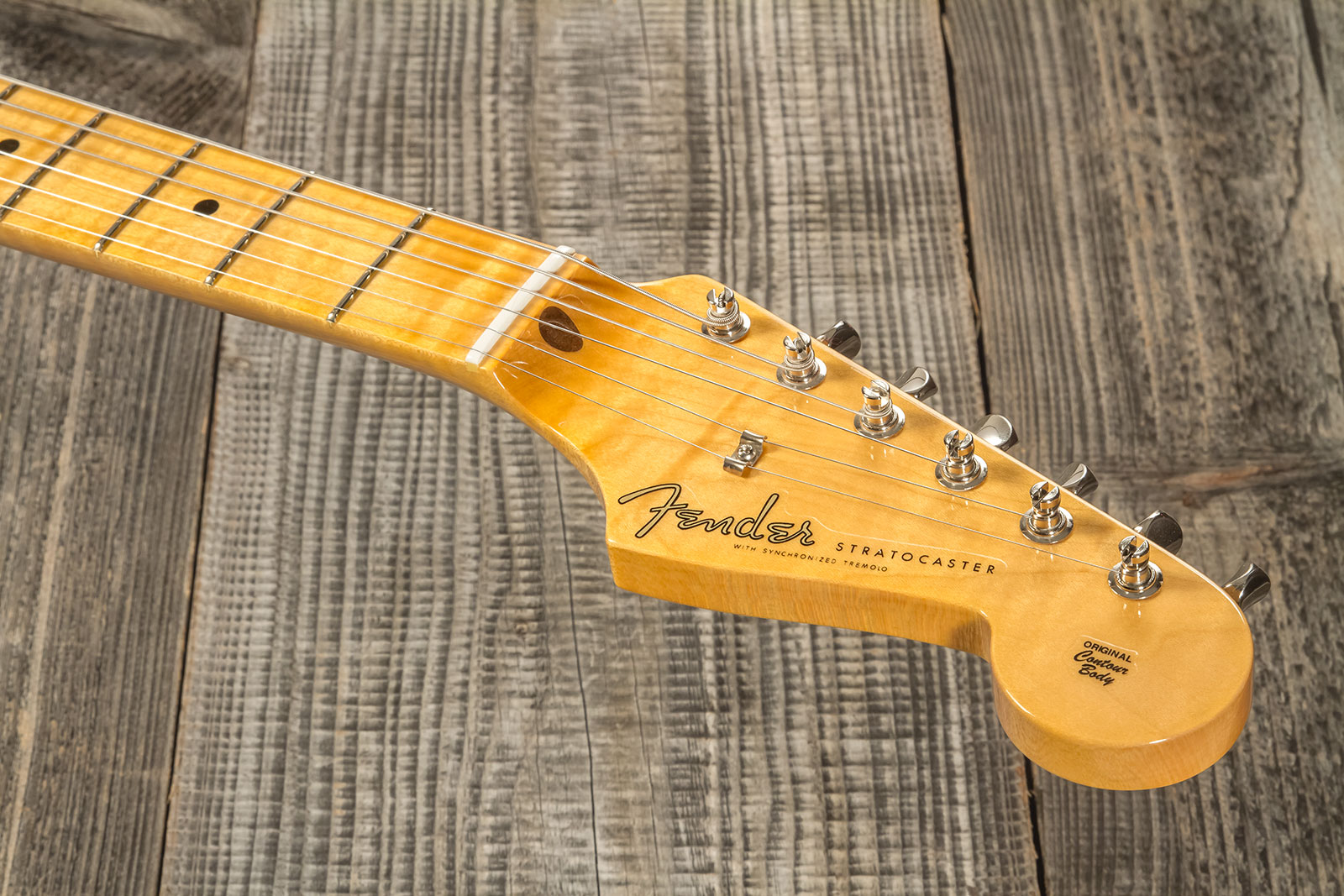 Fender Custom Shop Strat 1956 3s Trem Mn #r133022 - Nos Fiesta Red - Str shape electric guitar - Variation 7