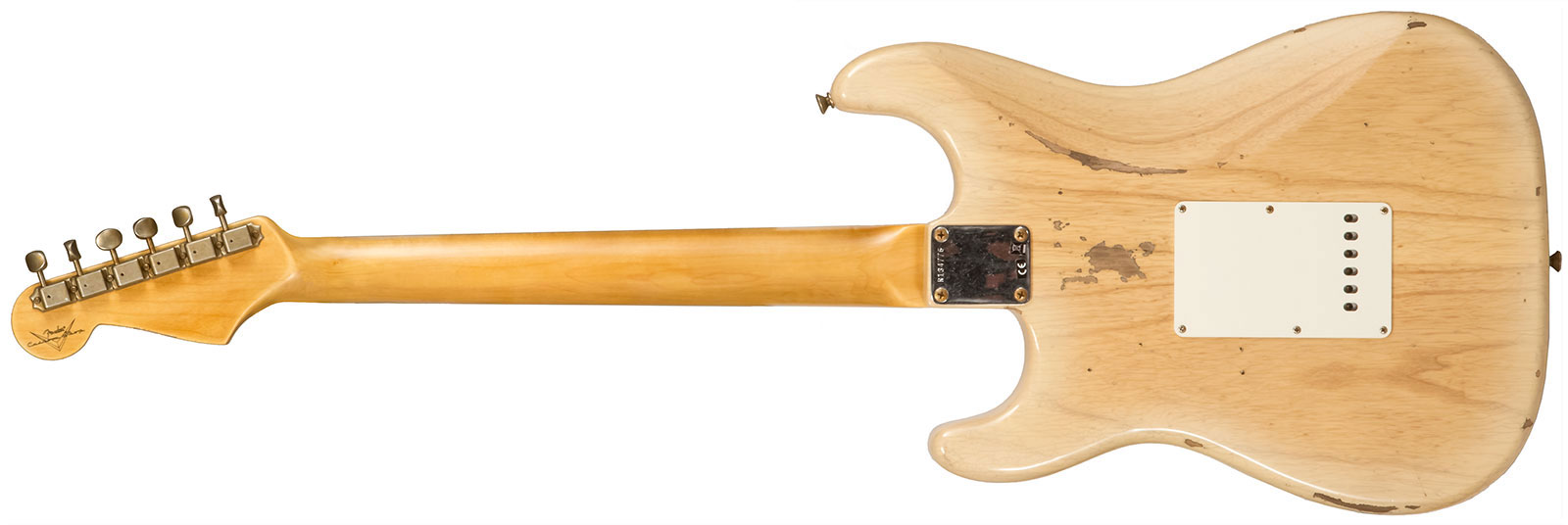 Fender Custom Shop Strat 1956 3s Trem Rw #r134776 - Relic Natural Blonde - Str shape electric guitar - Variation 3