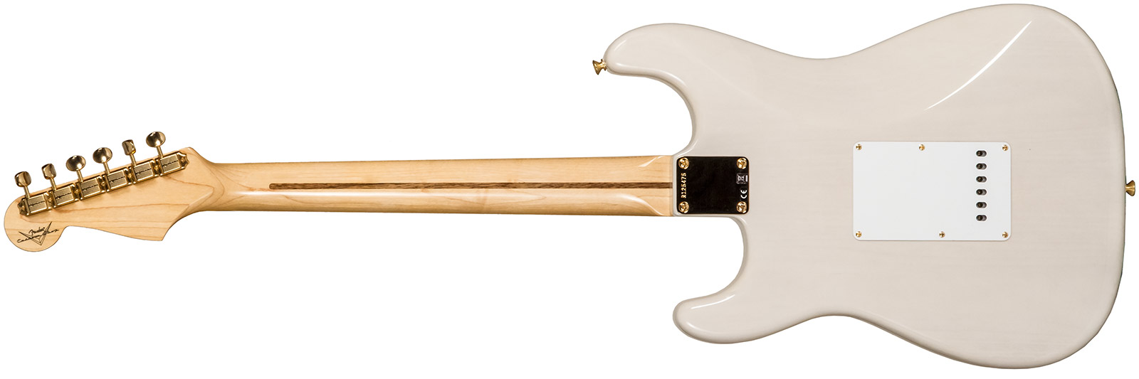 Fender Custom Shop Strat 1957 3s Trem Mn #r125475 - Nos White Blonde - Str shape electric guitar - Variation 1