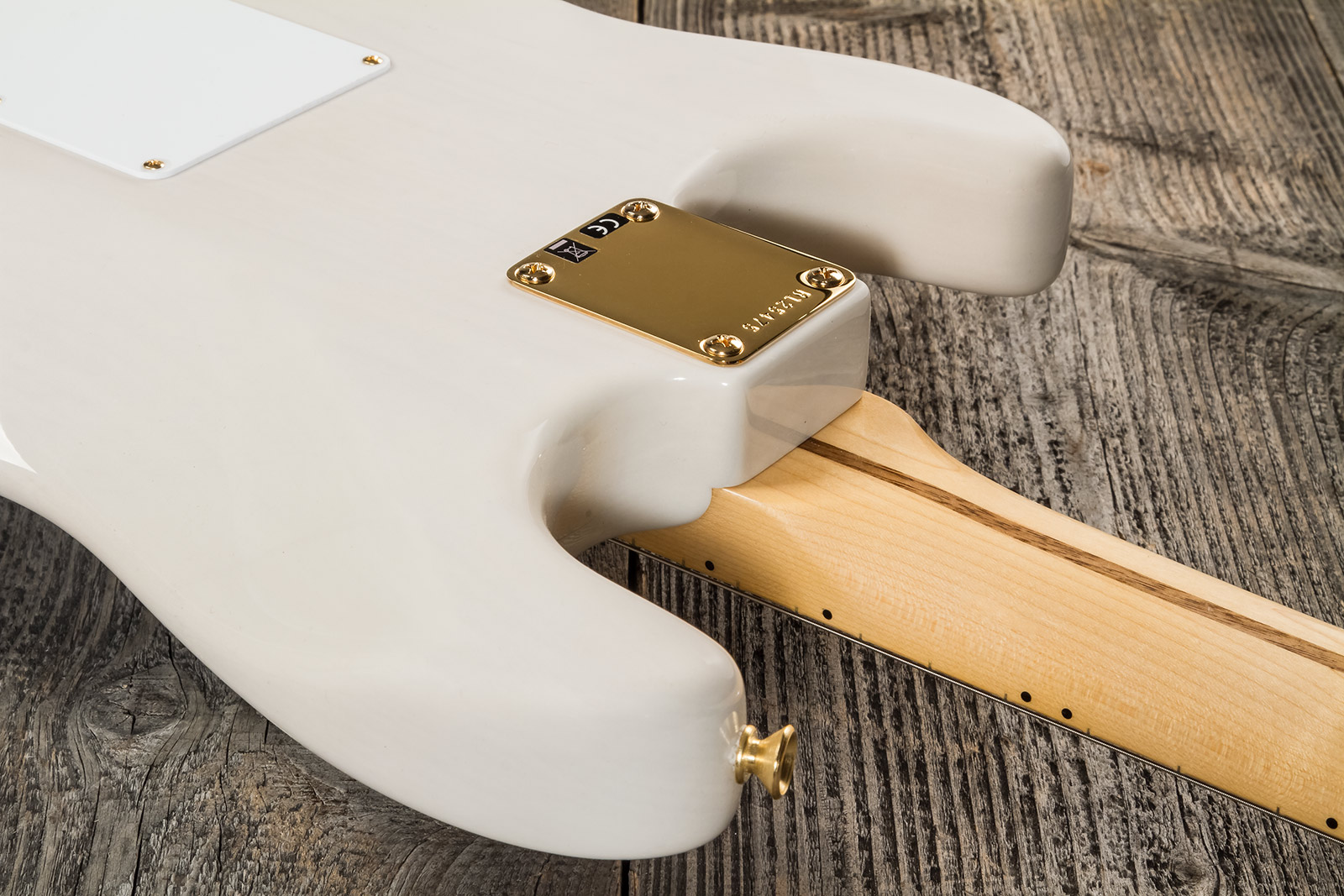 Fender Custom Shop Strat 1957 3s Trem Mn #r125475 - Nos White Blonde - Str shape electric guitar - Variation 6