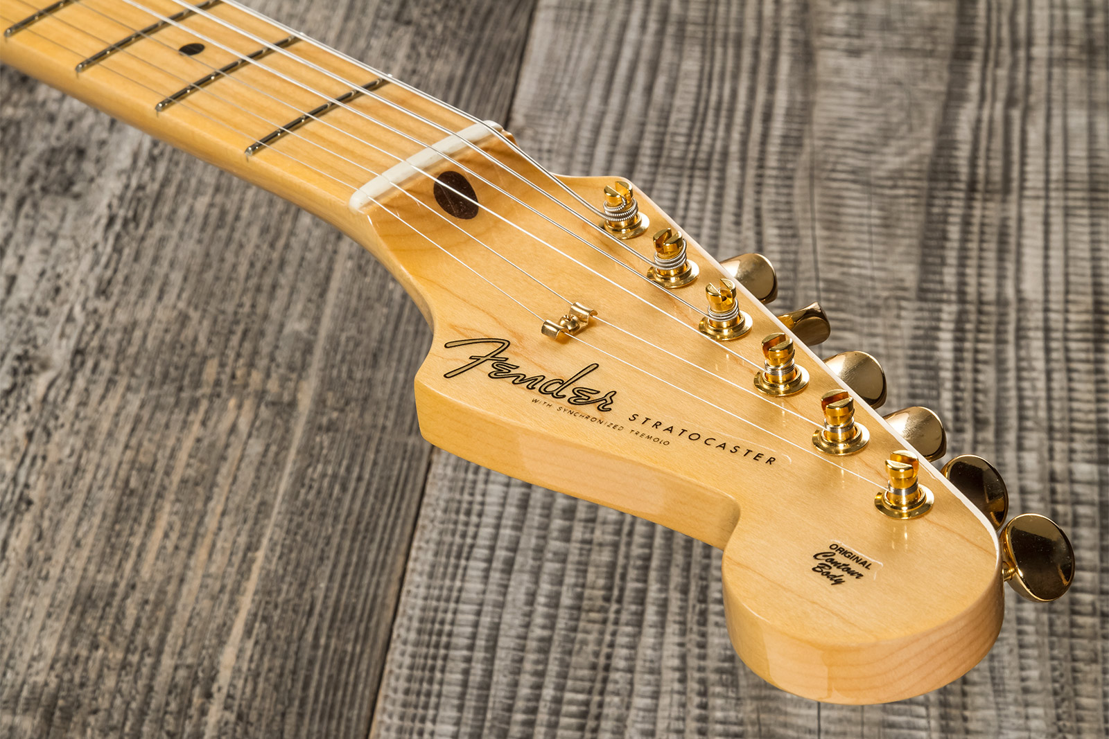 Fender Custom Shop Strat 1957 3s Trem Mn #r125475 - Nos White Blonde - Str shape electric guitar - Variation 7