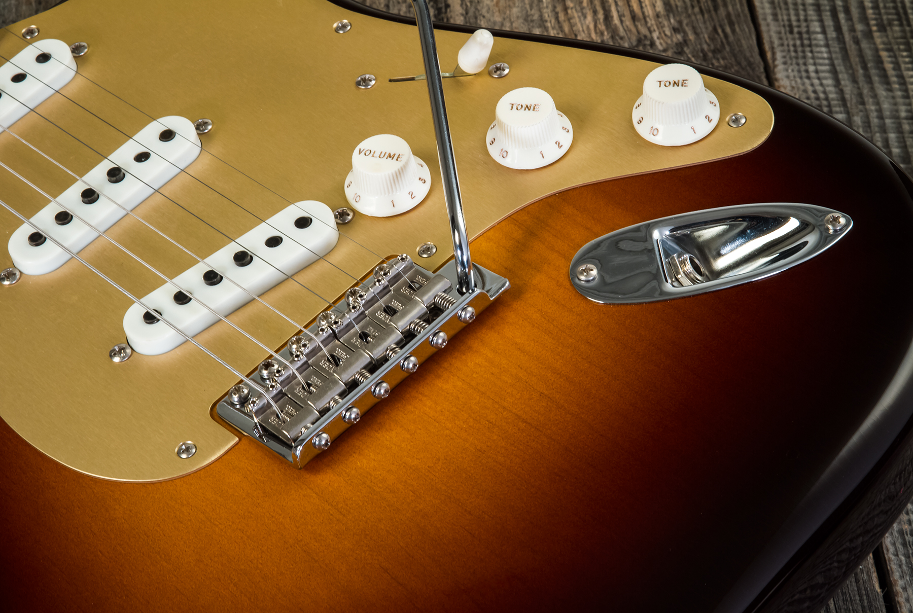 Fender Custom Shop Strat 1957 3s Trem Rw #cz548509 - Closet Classic 2-color Sunburst - Tel shape electric guitar - Variation 3