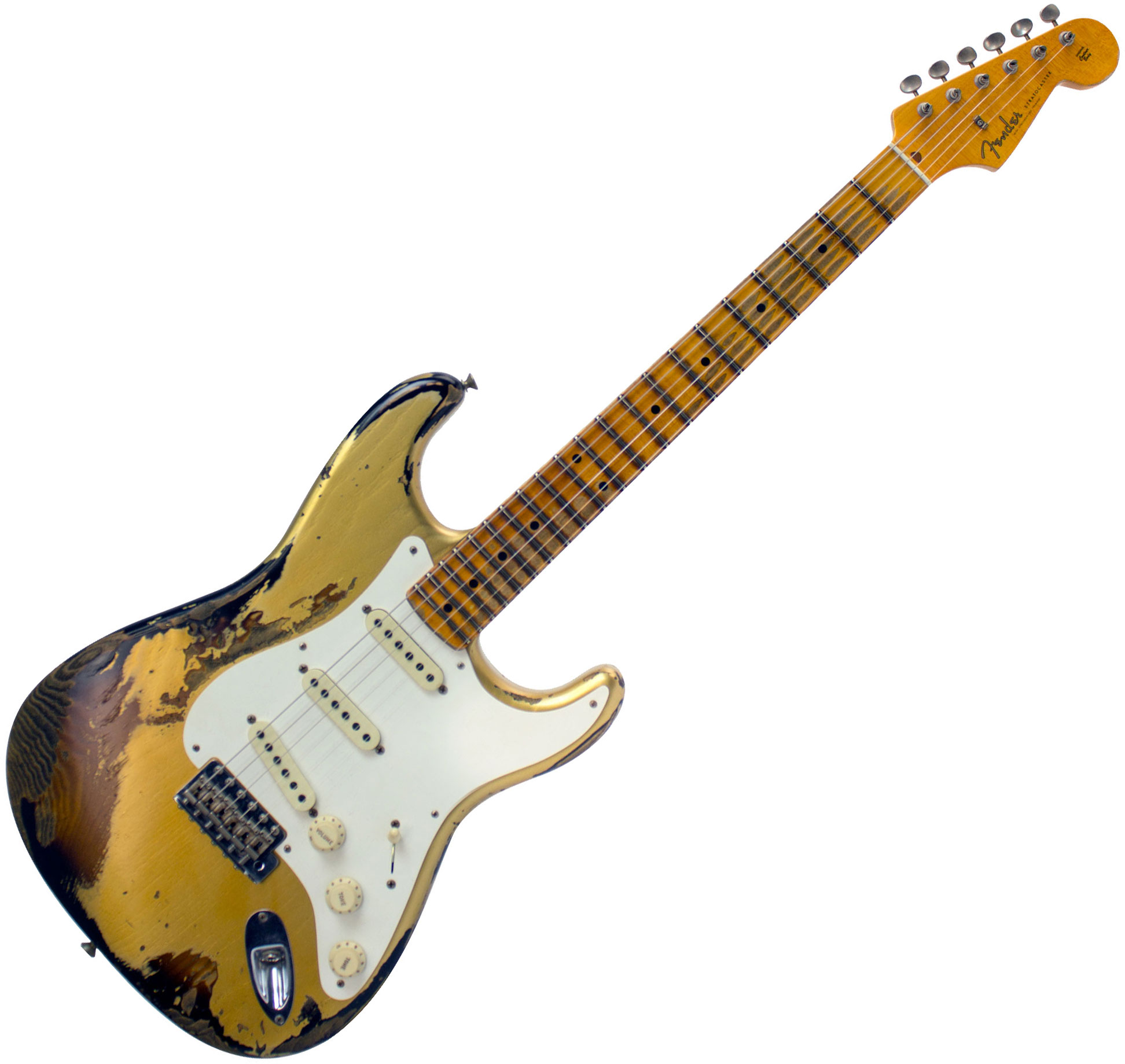 Fender Custom Shop 1957 Stratocaster Ltd (MN) heavy relic hle gold over sunburst Solid body