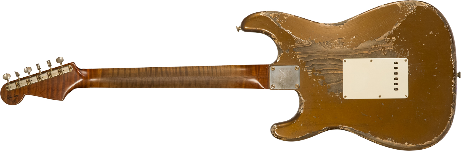 Fender Custom Shop Strat 1957 Masterbuilt D.wilson 3s Trem Mn #cz578116 - Relic Bronze - Str shape electric guitar - Variation 1