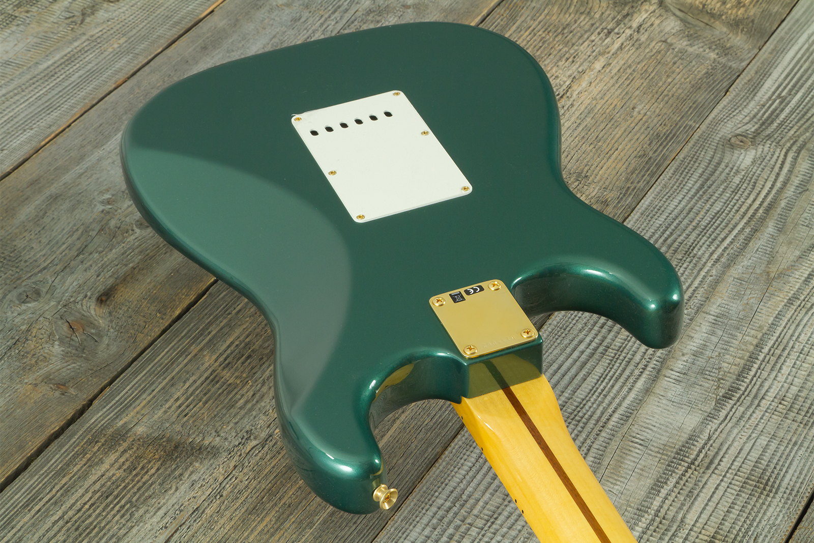 Fender Custom Shop Strat 1957 Vintage Custom 3s Trem Mn #r145062 - Time Capsule Sherwood Green Metallic - Str shape electric guitar - Variation 9