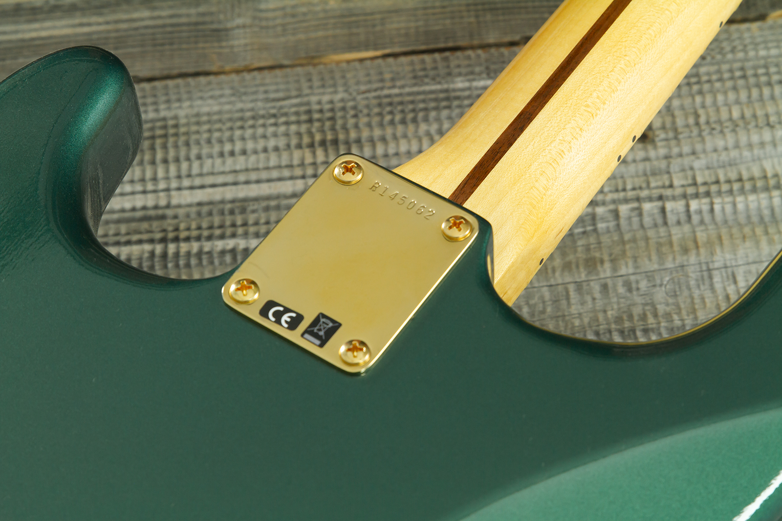 Fender Custom Shop Strat 1957 Vintage Custom 3s Trem Mn #r145062 - Time Capsule Sherwood Green Metallic - Str shape electric guitar - Variation 10