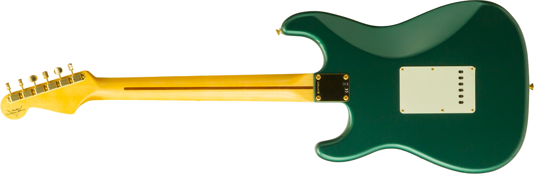 Fender Custom Shop Strat 1957 Vintage Custom 3s Trem Mn #r145062 - Time Capsule Sherwood Green Metallic - Str shape electric guitar - Variation 1