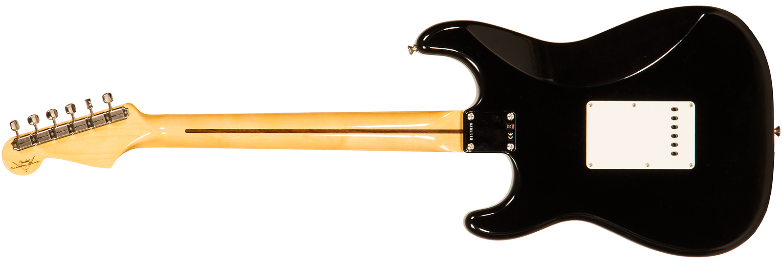 Fender Custom Shop Strat 1958 3s Trem Mn #r113828 - Closet Classic Black - Str shape electric guitar - Variation 1