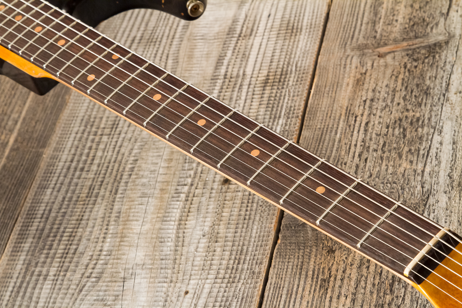 Fender Custom Shop Strat 1959 3s Trem #cz583182 - Super Heavy Relic Chocolate 3-color Sunburst - Str shape electric guitar - Variation 7