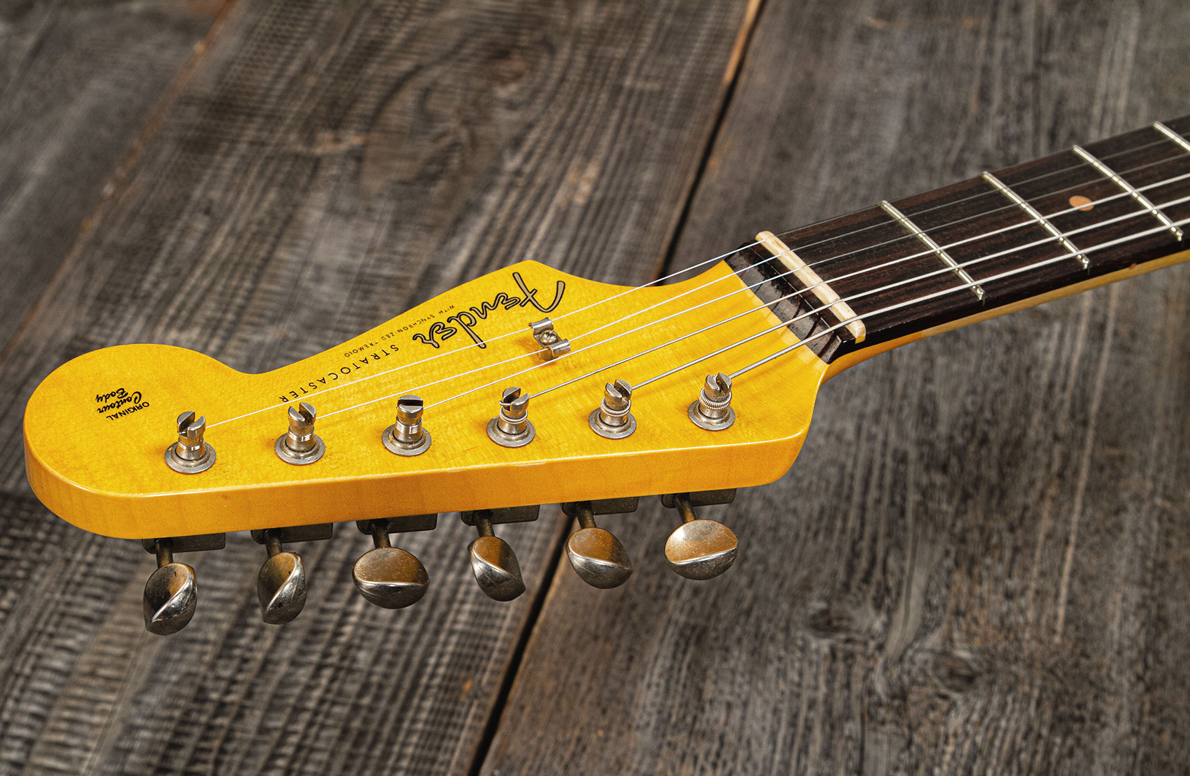 Fender Custom Shop Strat 1959 3s Trem Rw #cz566857 - Journeyman Relic Teal Green Metallic - Str shape electric guitar - Variation 9
