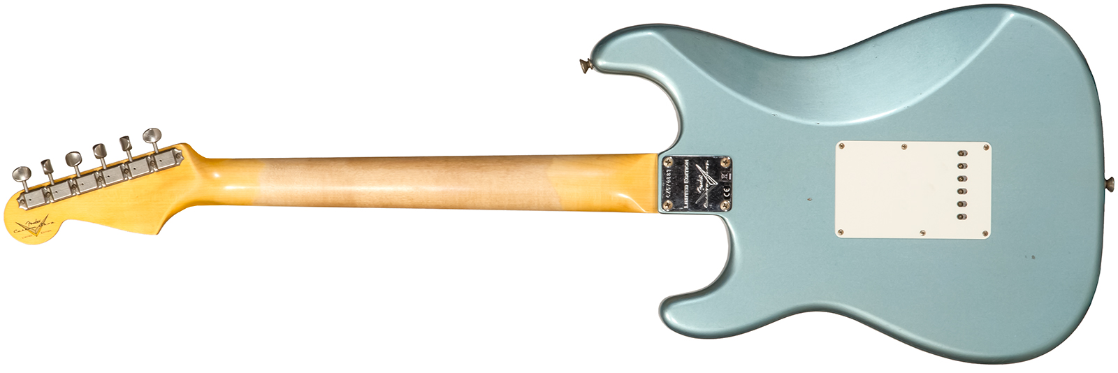 Fender Custom Shop Strat 1959 3s Trem Rw #cz570883 - Journeyman Relic Teal Green Metallic - Str shape electric guitar - Variation 1