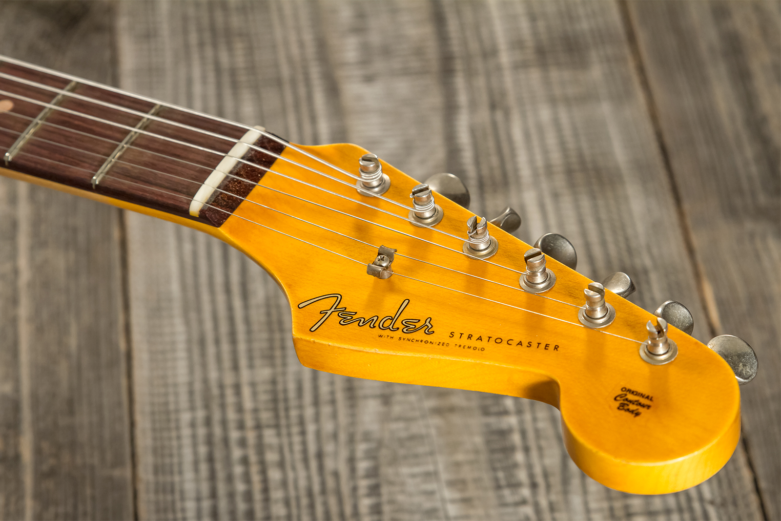 Fender Custom Shop Strat 1959 3s Trem Rw #cz570883 - Journeyman Relic Teal Green Metallic - Str shape electric guitar - Variation 6