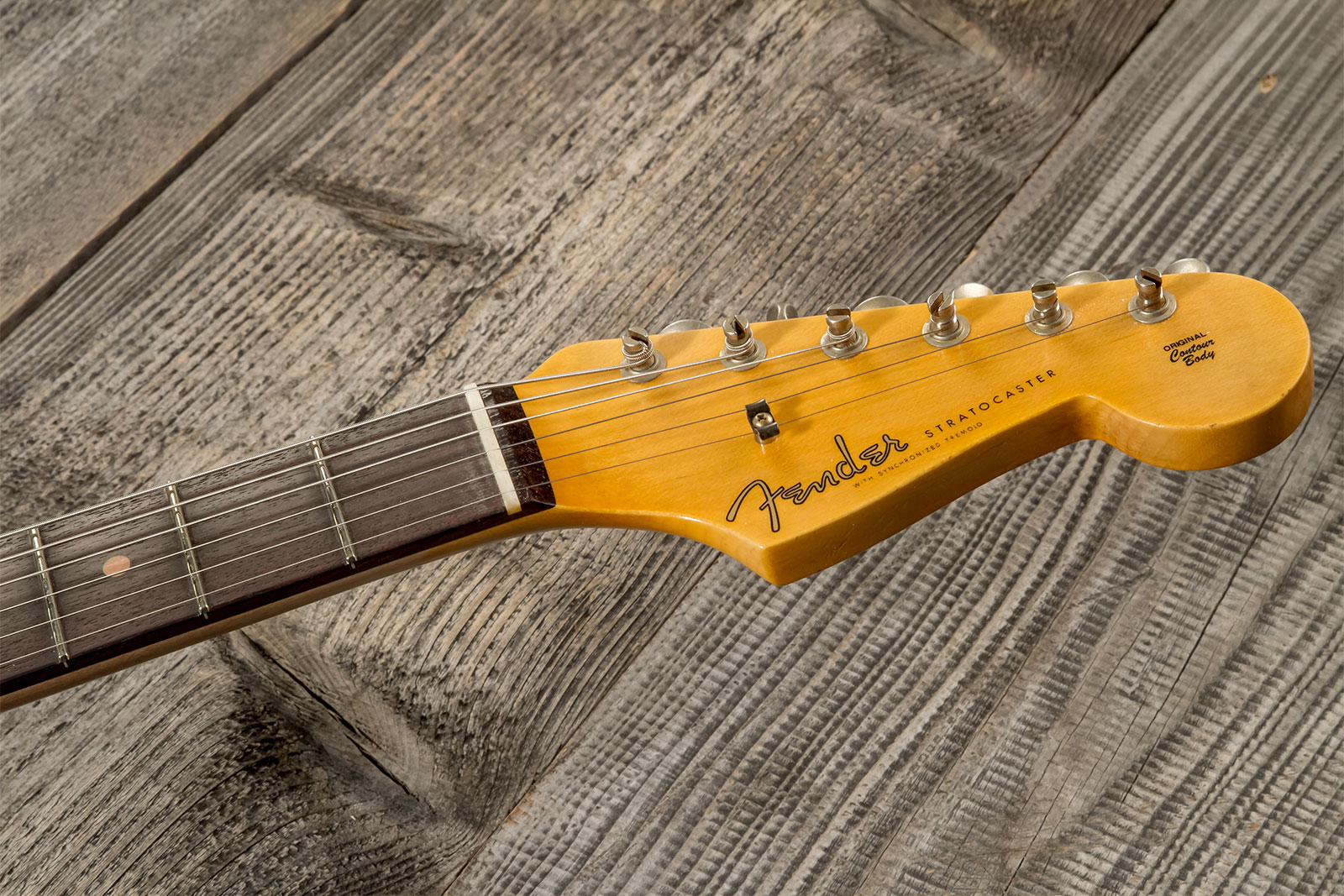 Fender Custom Shop Strat 1959 3s Trem Rw #cz571088 - Journeyman Relic Aged Fiesta Red - Str shape electric guitar - Variation 7