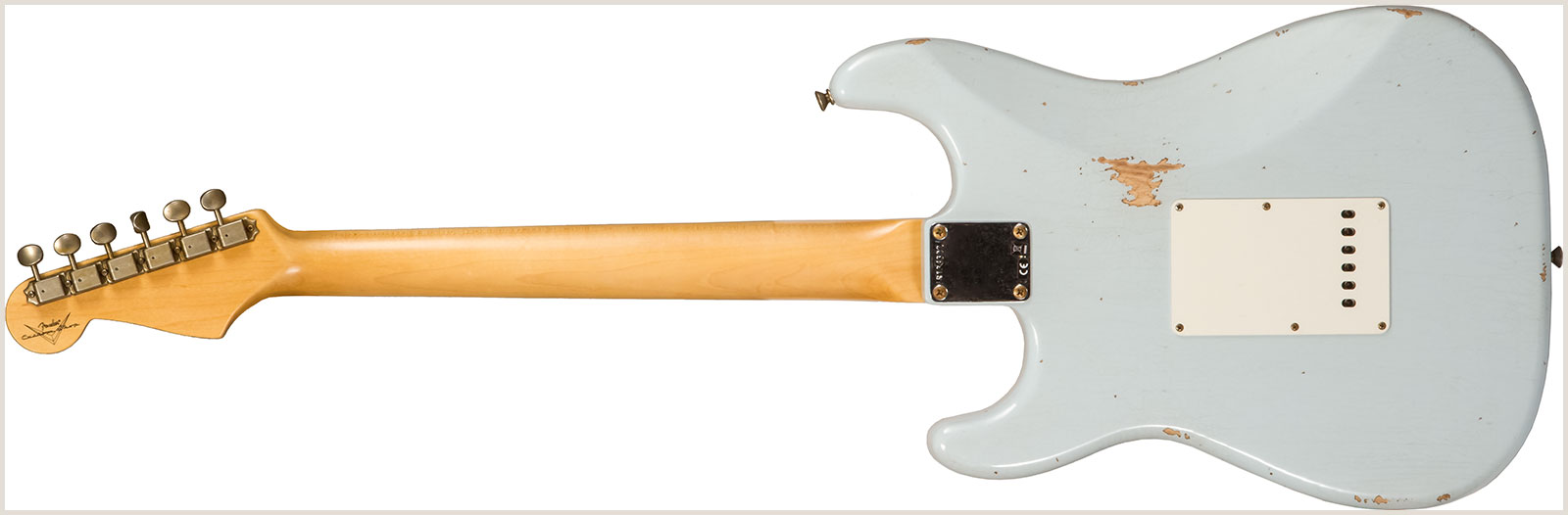 Fender Custom Shop Strat 1959 3s Trem Rw #r134302 - Relic Sonic Blue - Str shape electric guitar - Variation 1