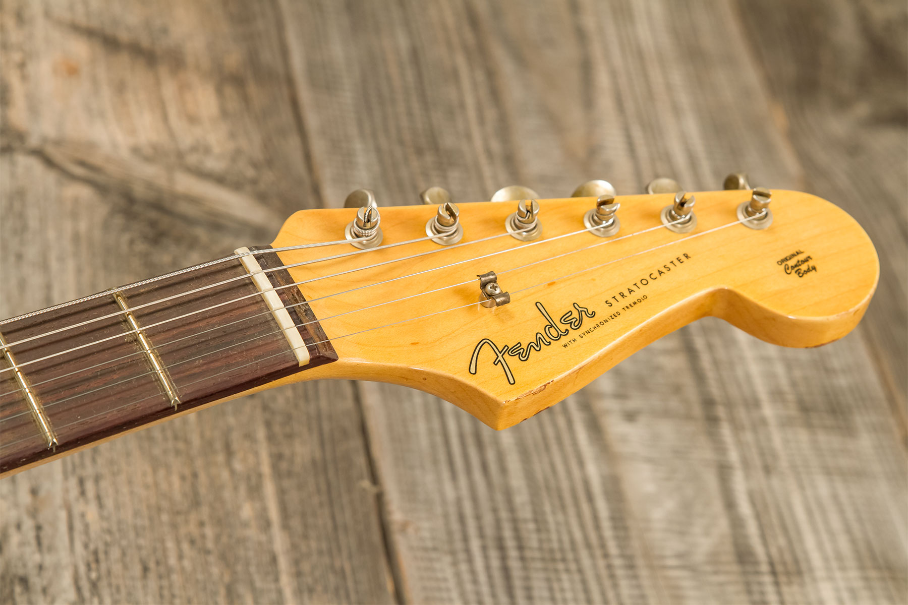 Fender Custom Shop Strat 1959 3s Trem Rw #r138342 - Relic Sonic Blue - Str shape electric guitar - Variation 6
