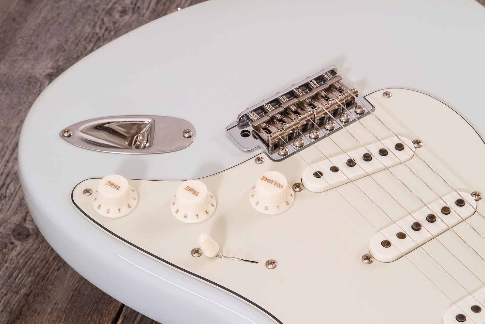 Fender Custom Shop Strat 1959 3s Trem Rw #r143419 - Time Capsule Sonic Blue - Str shape electric guitar - Variation 3