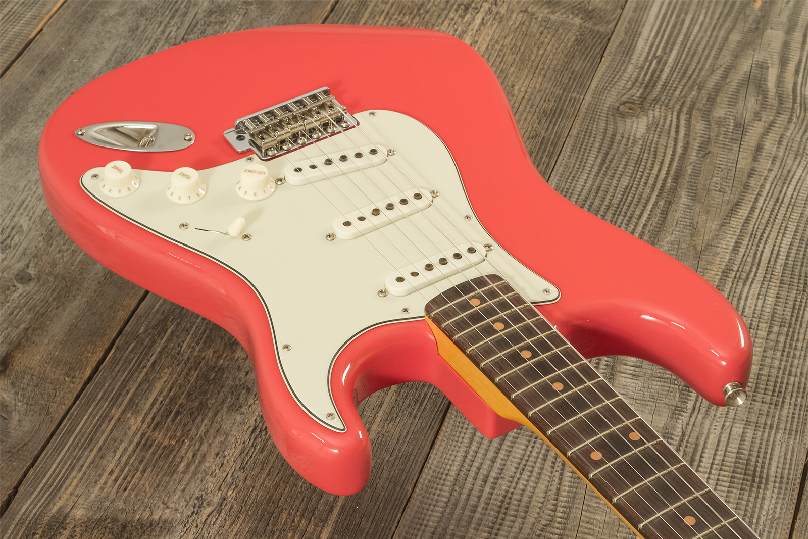 Fender Custom Shop Strat 1959 3s Trem Rw #r144343 - Time Capsule Fiesta Red - Str shape electric guitar - Variation 2