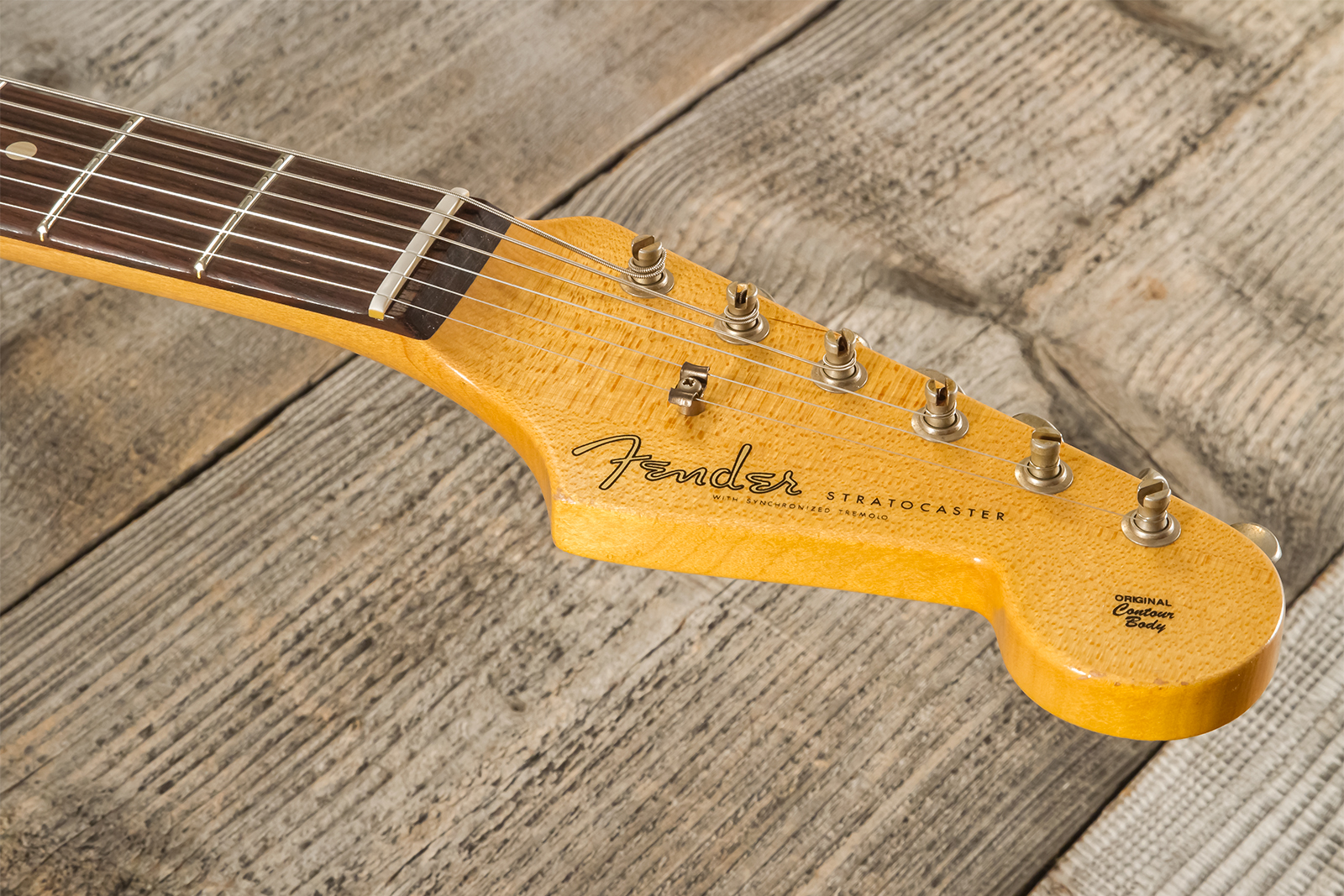 Fender Custom Shop Strat 1959 Masterbuilt D.brown 3s Trem Rw #r143697 - Journeyman Relic Vintage White - Str shape electric guitar - Variation 7