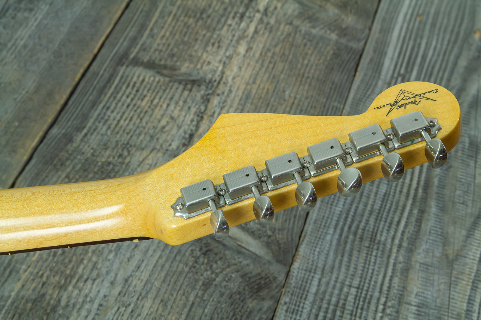 Fender Custom Shop Strat 1959 Vintage Custom 3s Trem Rw #r146975 - Time Capsule Faded Surf Green - Str shape electric guitar - Variation 11