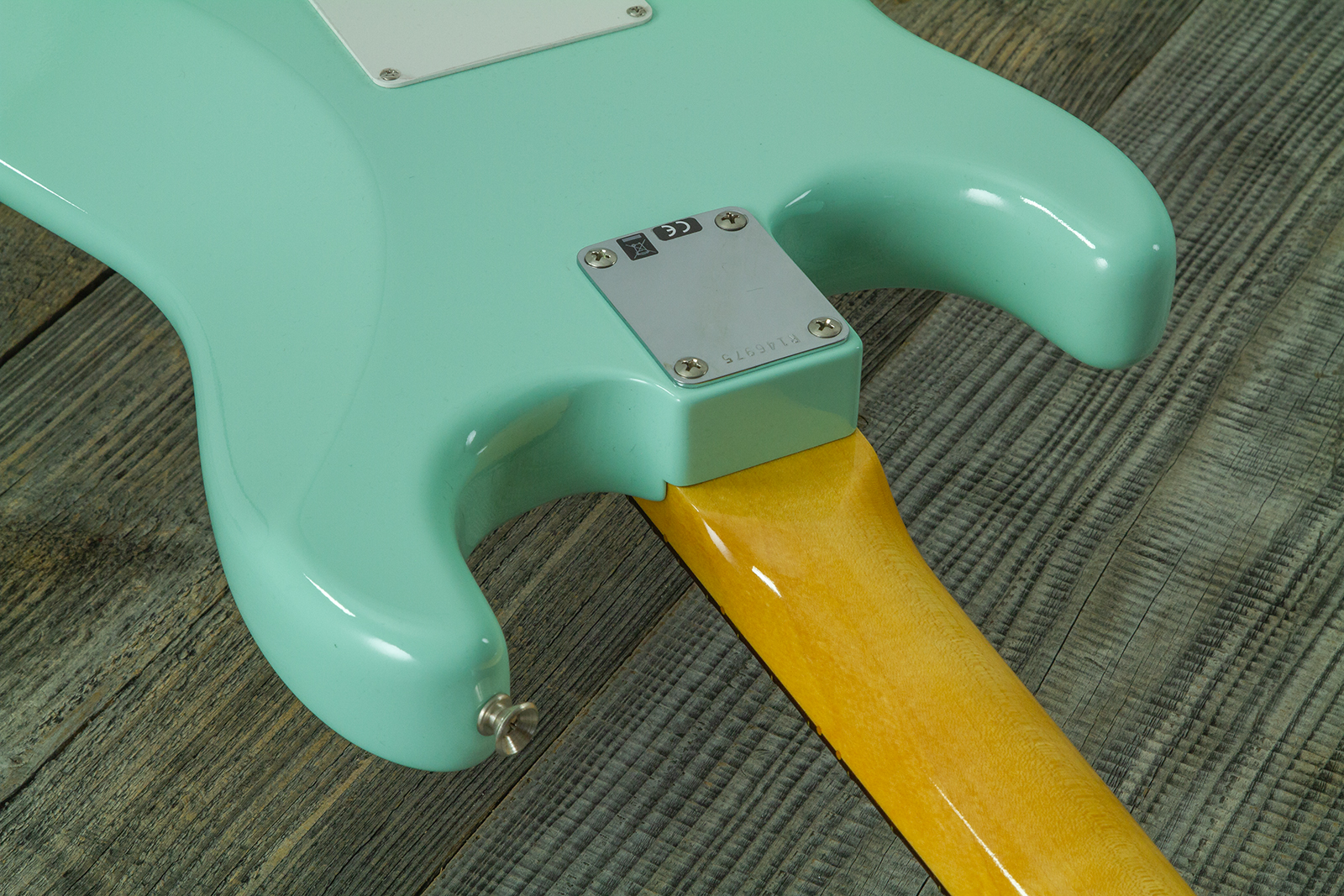 Fender Custom Shop Strat 1959 Vintage Custom 3s Trem Rw #r146975 - Time Capsule Faded Surf Green - Str shape electric guitar - Variation 7