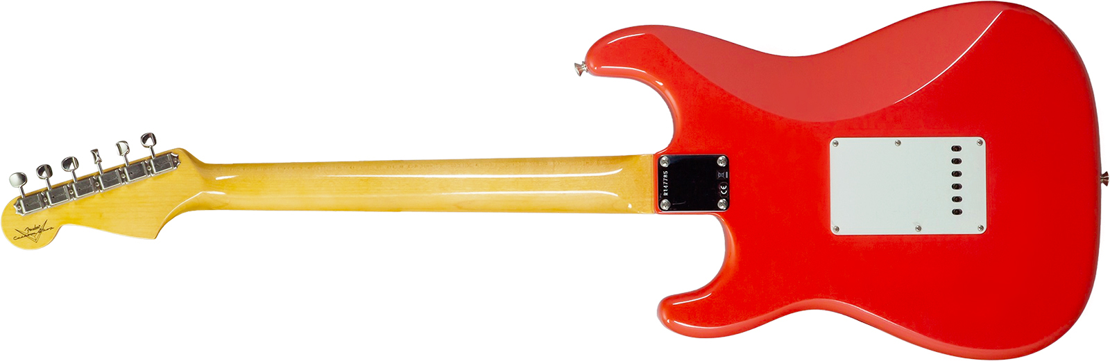 Fender Custom Shop Strat 1959 Vintage Custom 3s Trem Rw #r147785 - Time Capsule Fiesta Red - Str shape electric guitar - Variation 11