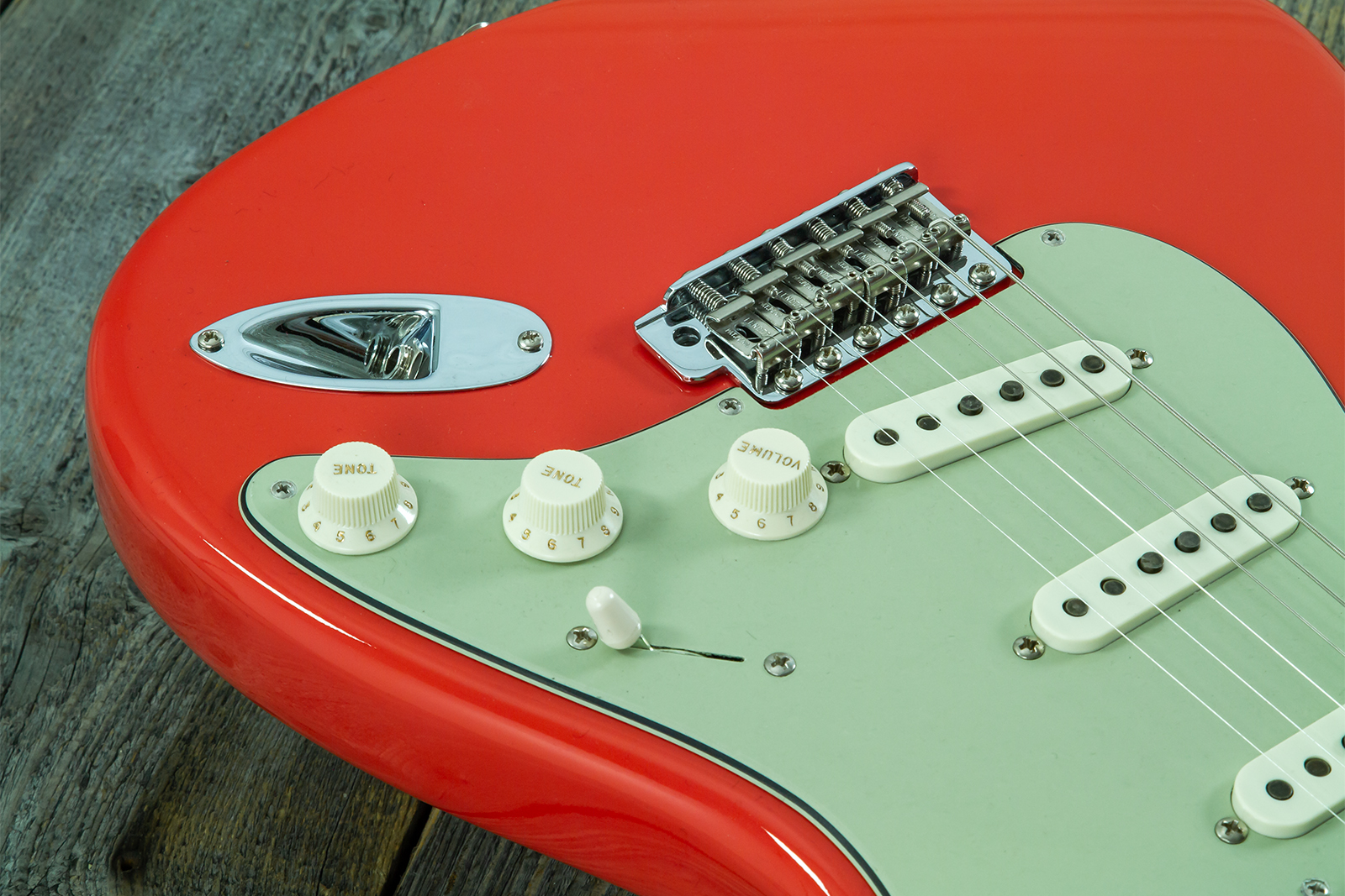 Fender Custom Shop Strat 1959 Vintage Custom 3s Trem Rw #r147785 - Time Capsule Fiesta Red - Str shape electric guitar - Variation 13