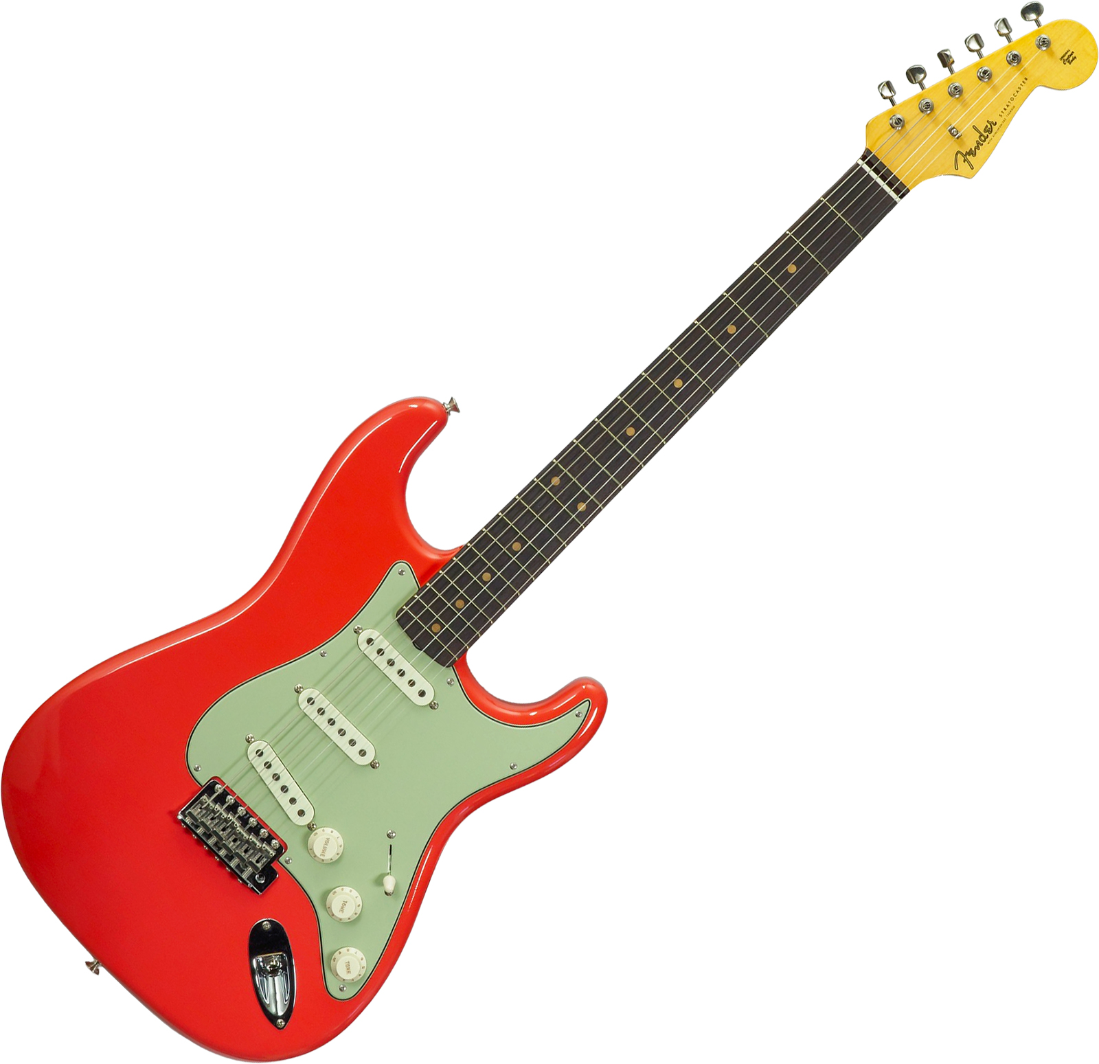 Fender Custom Shop Strat 1959 Vintage Custom 3s Trem Rw #r147785 - Time Capsule Fiesta Red - Str shape electric guitar - Variation 1