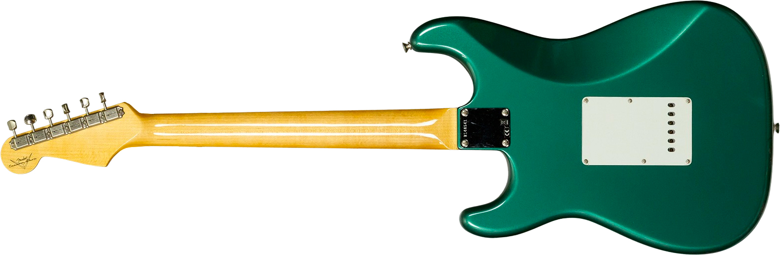 Fender Custom Shop Strat 1959 Vintage Custom 3s Trem Rw #r148541 - Time Capsule Sherwood Green Metallic - Str shape electric guitar - Variation 1