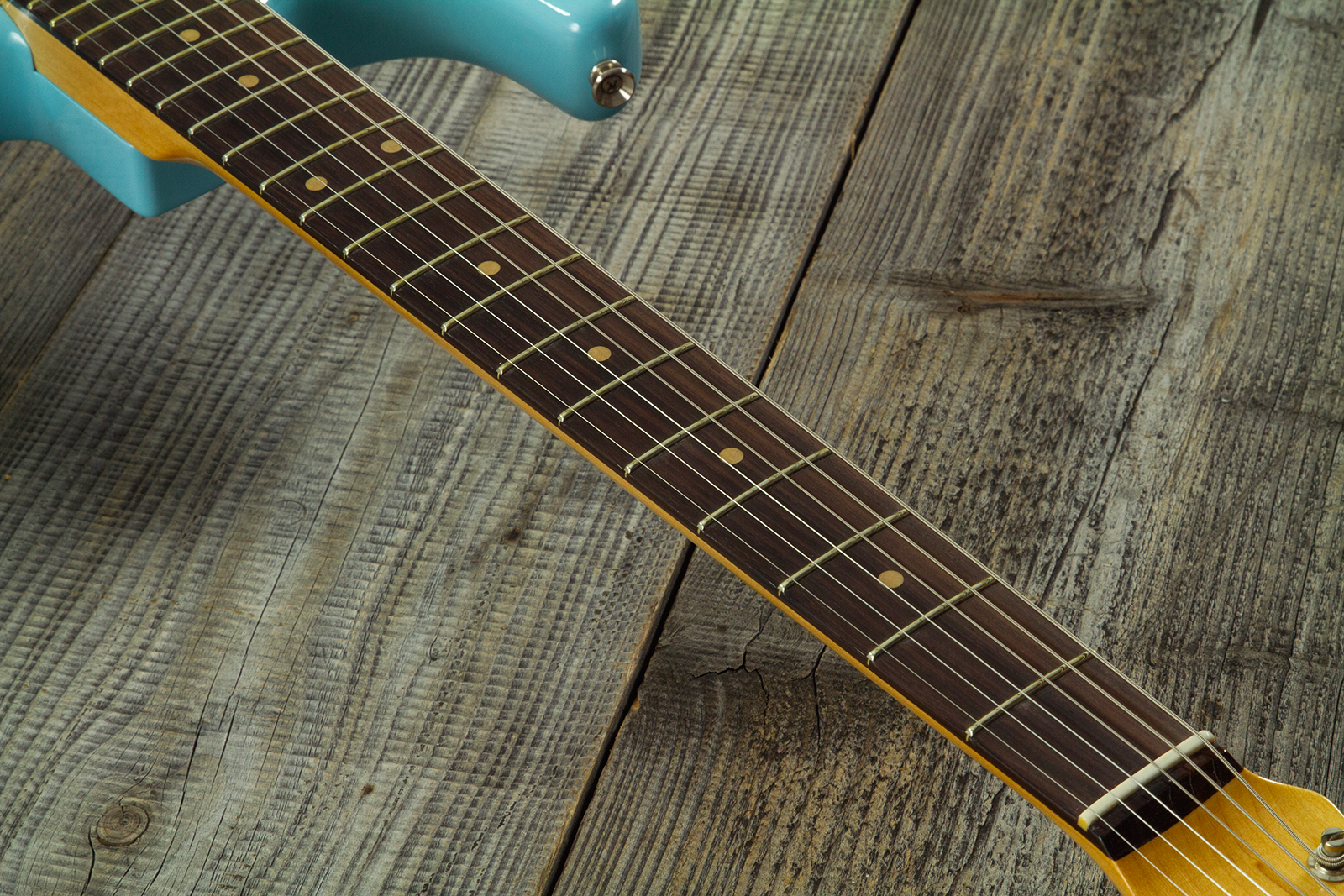 Fender Custom Shop Strat 1959 Vintage Custom 3s Trem Rw #r150835 - Time Capsule Daphne Blue - Str shape electric guitar - Variation 10