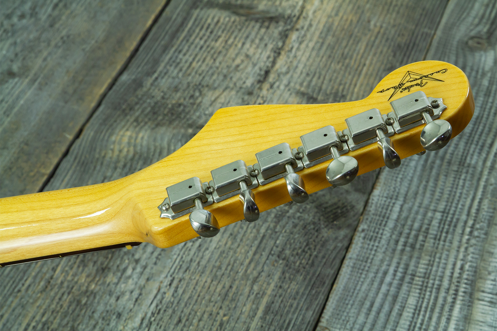 Fender Custom Shop Strat 1959 Vintage Custom 3s Trem Rw #r150835 - Time Capsule Daphne Blue - Str shape electric guitar - Variation 15