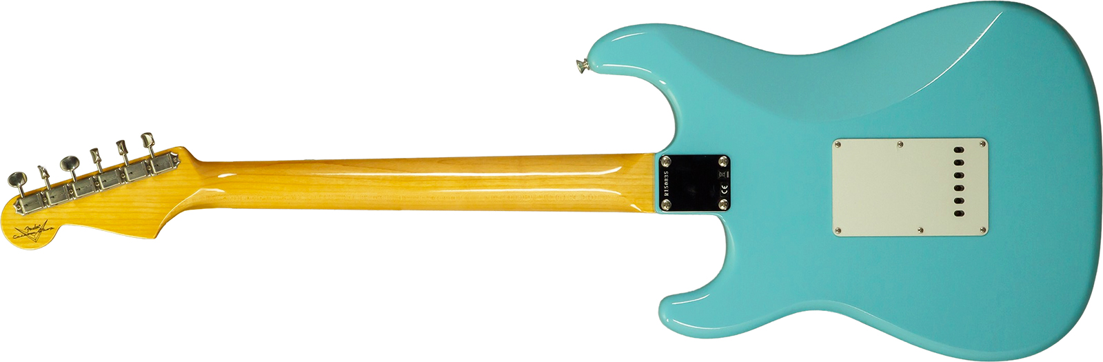 Fender Custom Shop Strat 1959 Vintage Custom 3s Trem Rw #r150835 - Time Capsule Daphne Blue - Str shape electric guitar - Variation 1