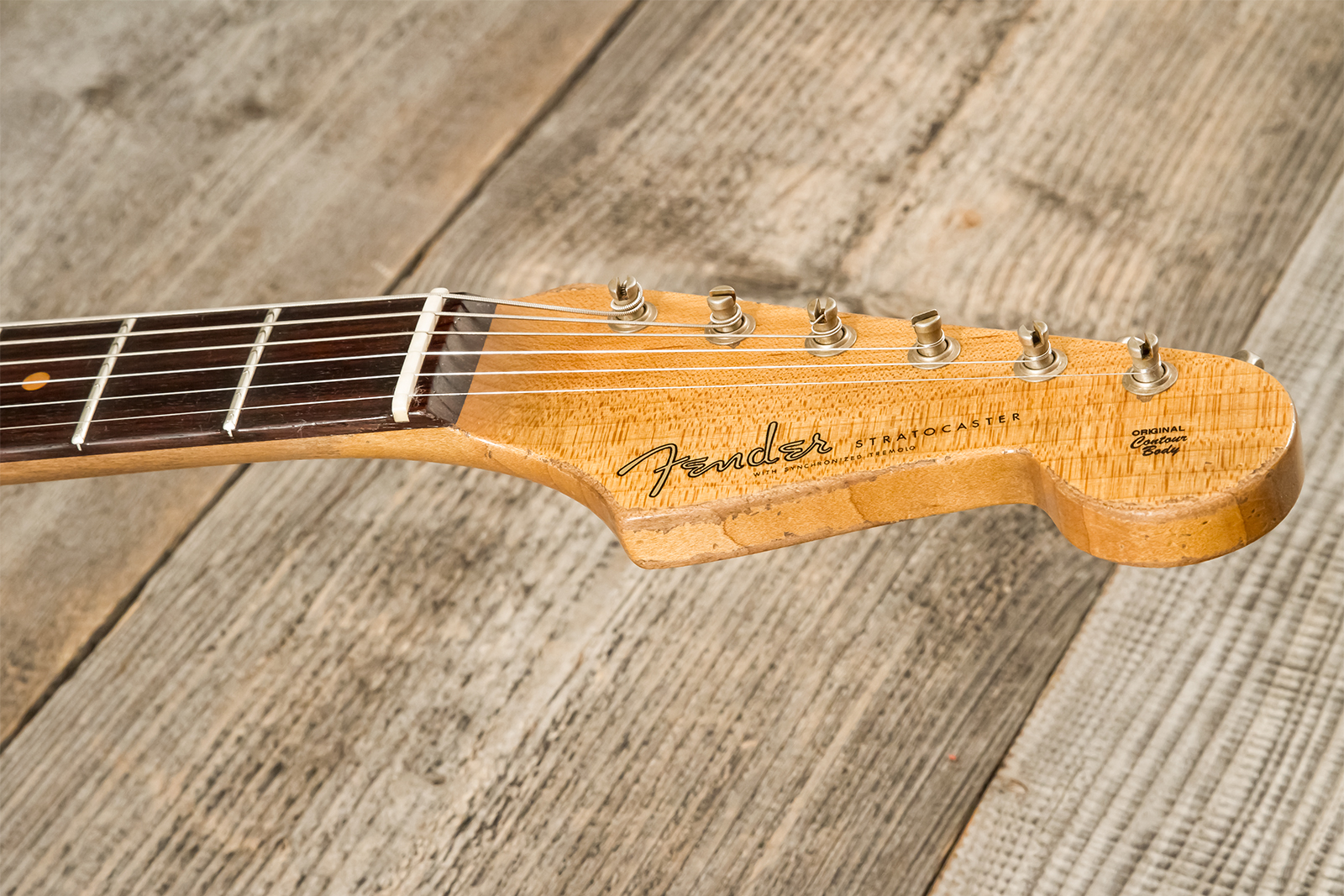 Fender Custom Shop Strat 1960 Roasted 3s Trem Rw #cz583123 - Super Heavy Relic 3-color Sunburst - Str shape electric guitar - Variation 6